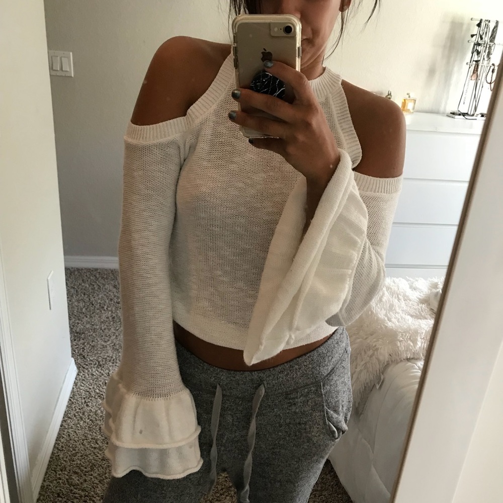 Express White Sweater